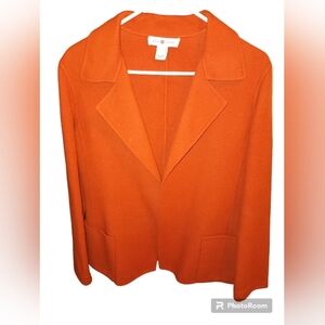 REAL CLOTHES EUC Wool Blazer Sz 8 Burnt Orange In Color